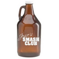 64 Oz Amber Growler (lids sold separately - GR-LIDWHITE)